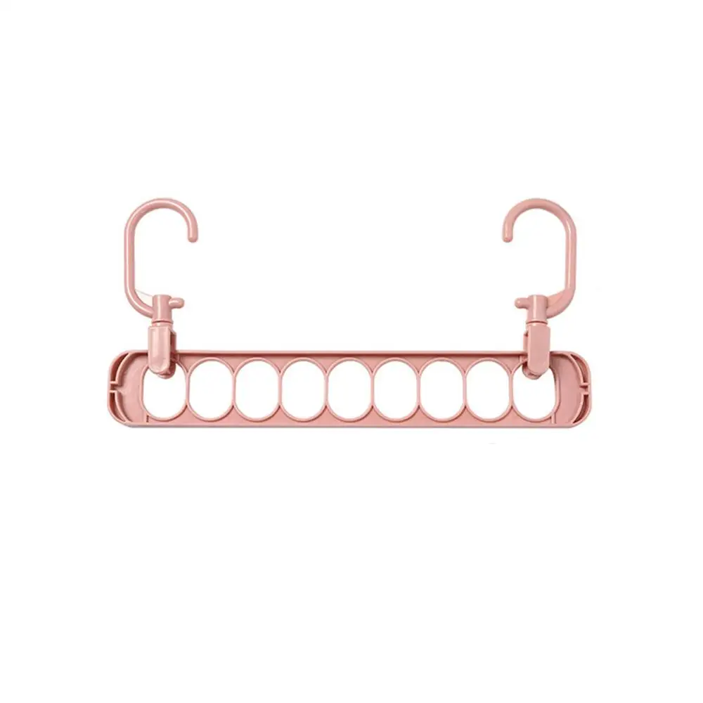 Pink B Многопортовые опорные круглые вешалки для одежды, сушилки для одежды, многофункциональные пластиковые вешалки для шарфов, вешалки для одежды, вешалка для хранения - Цвет: Pink B