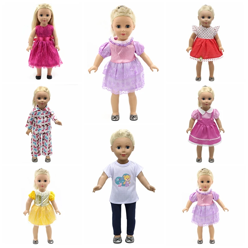 

18 inch Doll Clothes and Accessories 15 Styles Princess Skirt Dress Swimsuit Suit for 18 inch Girl Doll Best Gift D3
