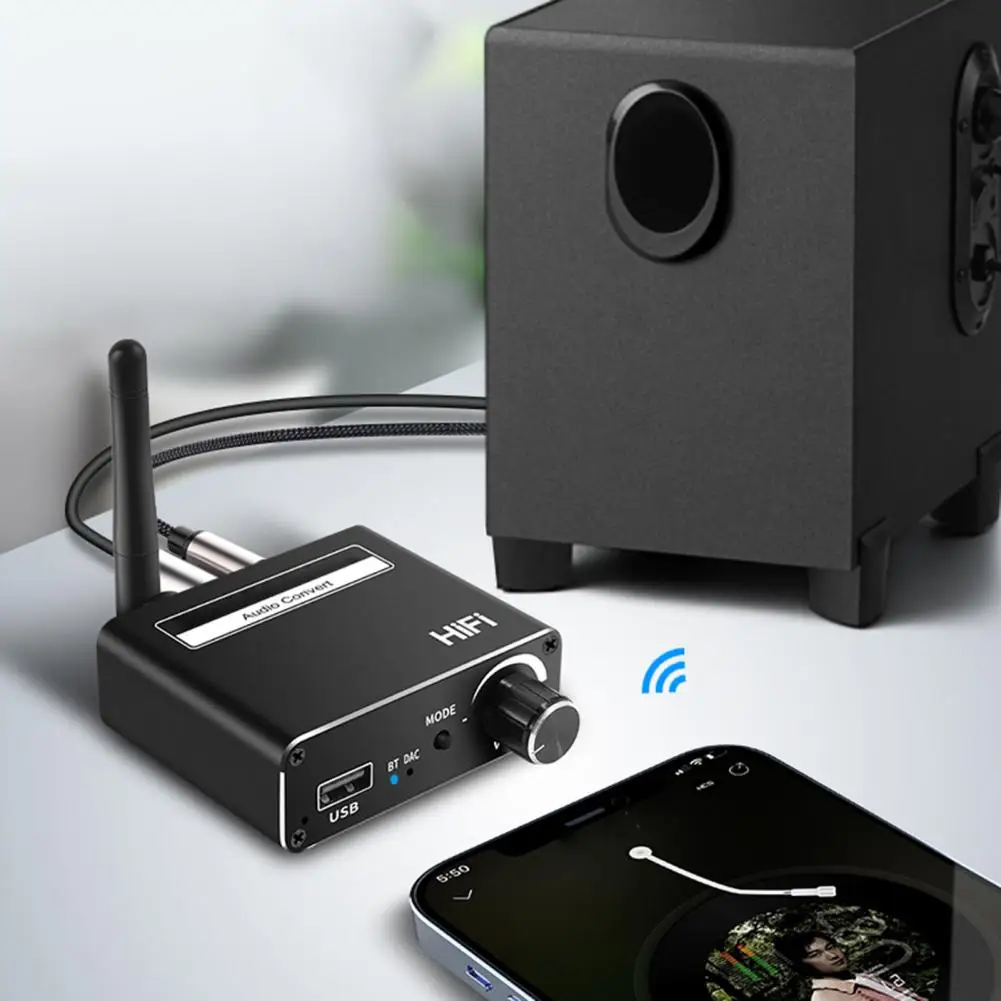 Аудиоконвертер 3-в-1 совместимый с Bluetooth цифро-аналоговый коаксиальный
