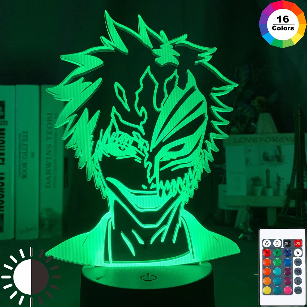 Аниме Bleach светодиодный Ночной светильник Настенный для детей Спальня украшение