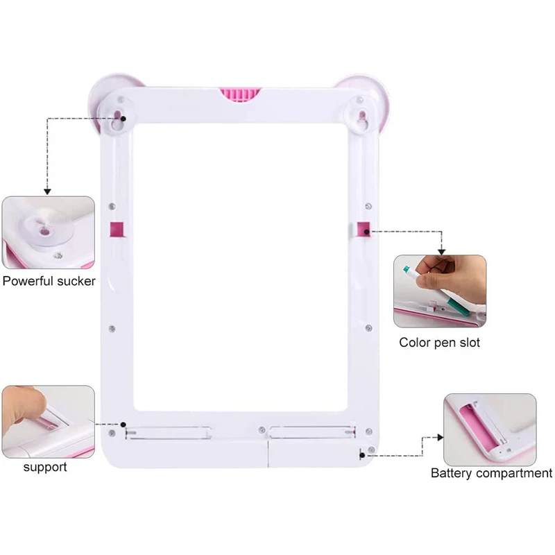ЖК-планшет для письма Детский 3D светодиодный светящийся волшебный планшет