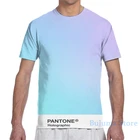 Голографическая Радужная футболка H I P A B с изображением пантона на эстетическом фоне для мужчин и женщин, футболка с принтом для девочек, топы для мальчиков