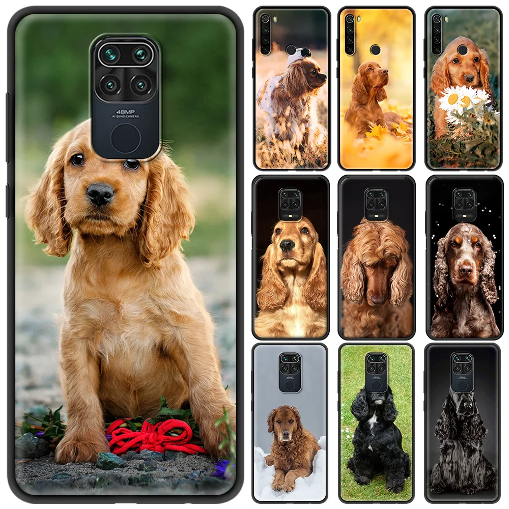 

Cocker Spaniel Thin Soft TPU Cover for Redmi Note 9 9S 8 8T 7 Pro 8A 7A Note 10 Pro MAX Case 9A 9C Phone Coque Case