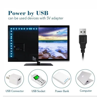 Bluetooth светильник прокладки СИД ТВ фон Водонепроницаемый 5V Rgb Usb приложение