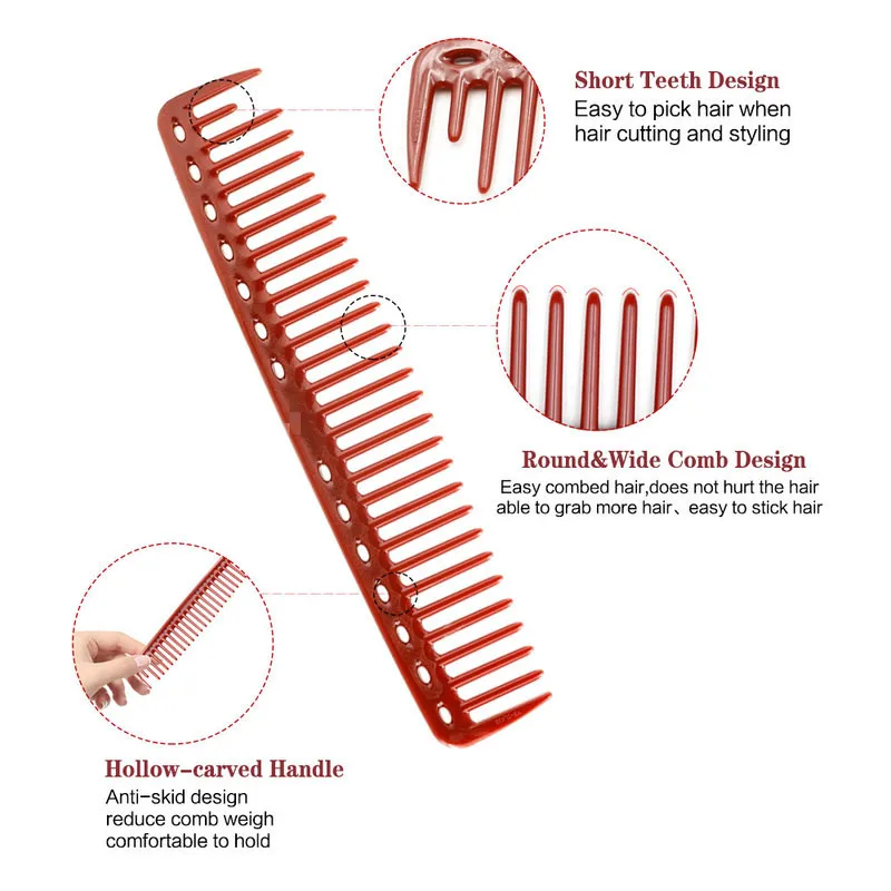 Профессиональная расческа для стрижки волос 6 шт./компл. набор антистатических