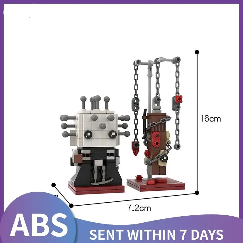 

MOC HellraiserING Pinhead Brickheadz 2 for 1 doll Building Blocks movie figures Bricks Children's Kids Collection Toys gifts