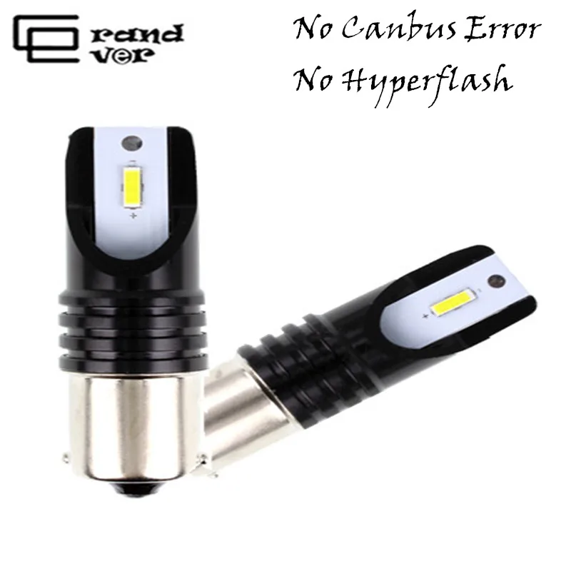 1 шт. 1156 светодиодный P21W BA15S Canbus PY21W BAU15S 12/24V T20 7440 3157/3156 светодиодный для автомобиля Поворотная сигнальная лампа фонарь стоп-сигнала не Hyperflash