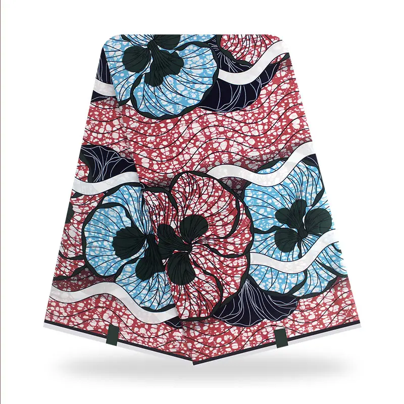 

latest 6 yards of African wax fabric high quality 2020 100% cotton tissu wax African print fabric