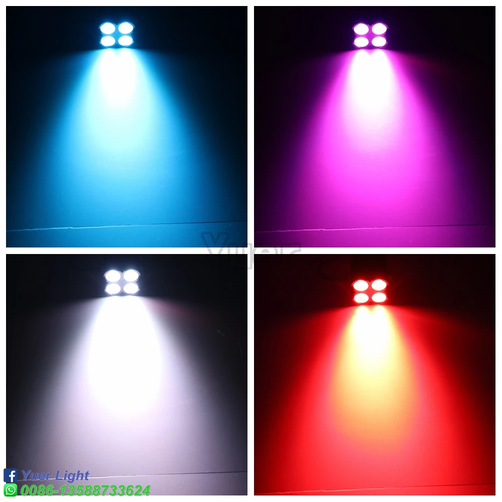 Миниатюрный светодиодный светильник RGBW сценическое освещение для свадьбы