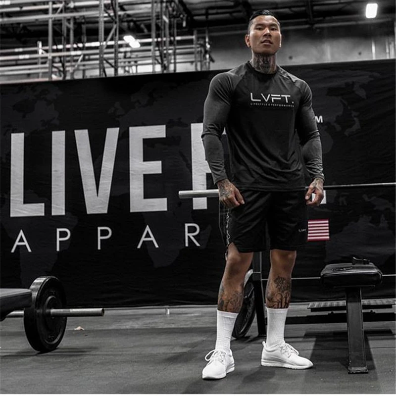 Футболка мужская Спортивная с длинным рукавом 2022 хлопок | Футболки