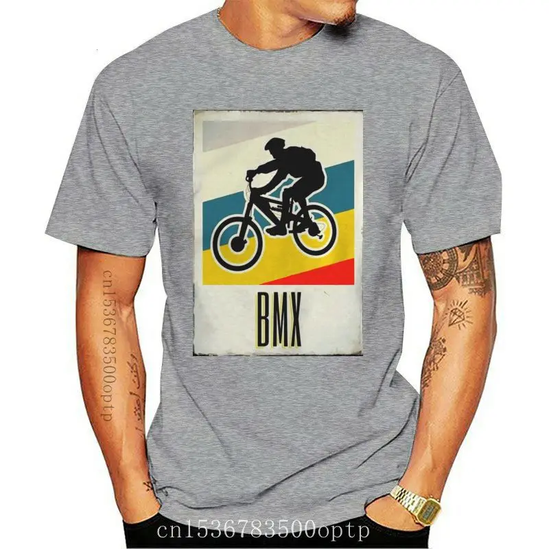 

Мужская футболка BMX, Винтажная футболка в стиле ретро Подарок для велосипеда мотокросса крутая женская футболка футболки Топ