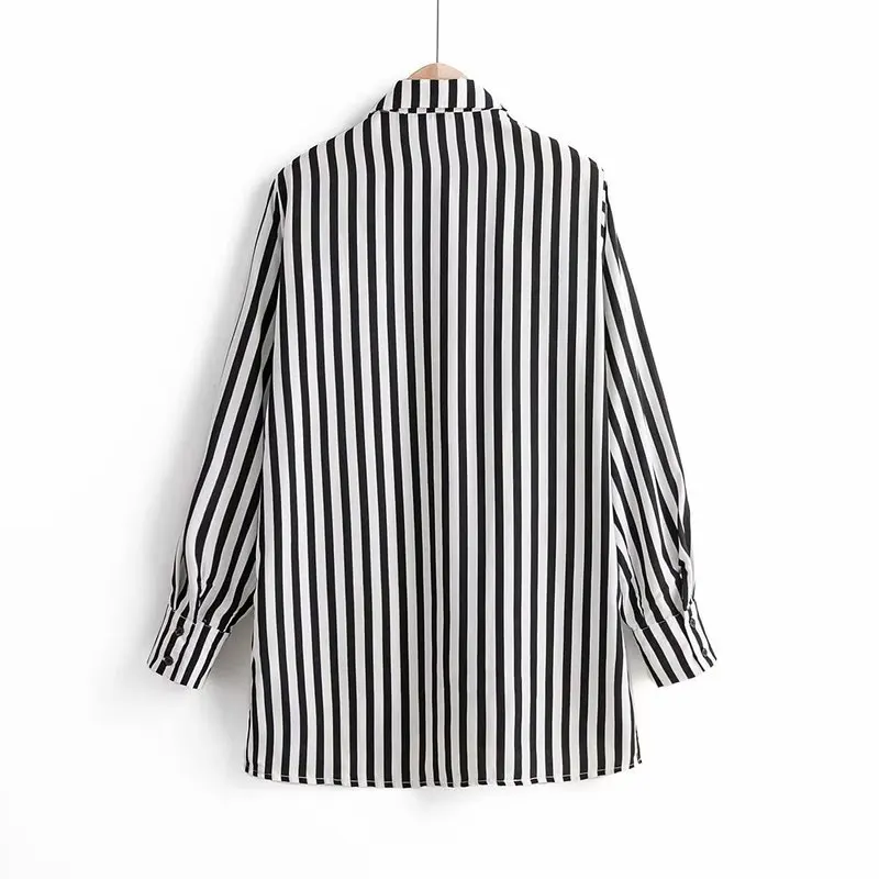 Woah 2019 SY40-308 European and American fashion striped shirts | Женская одежда