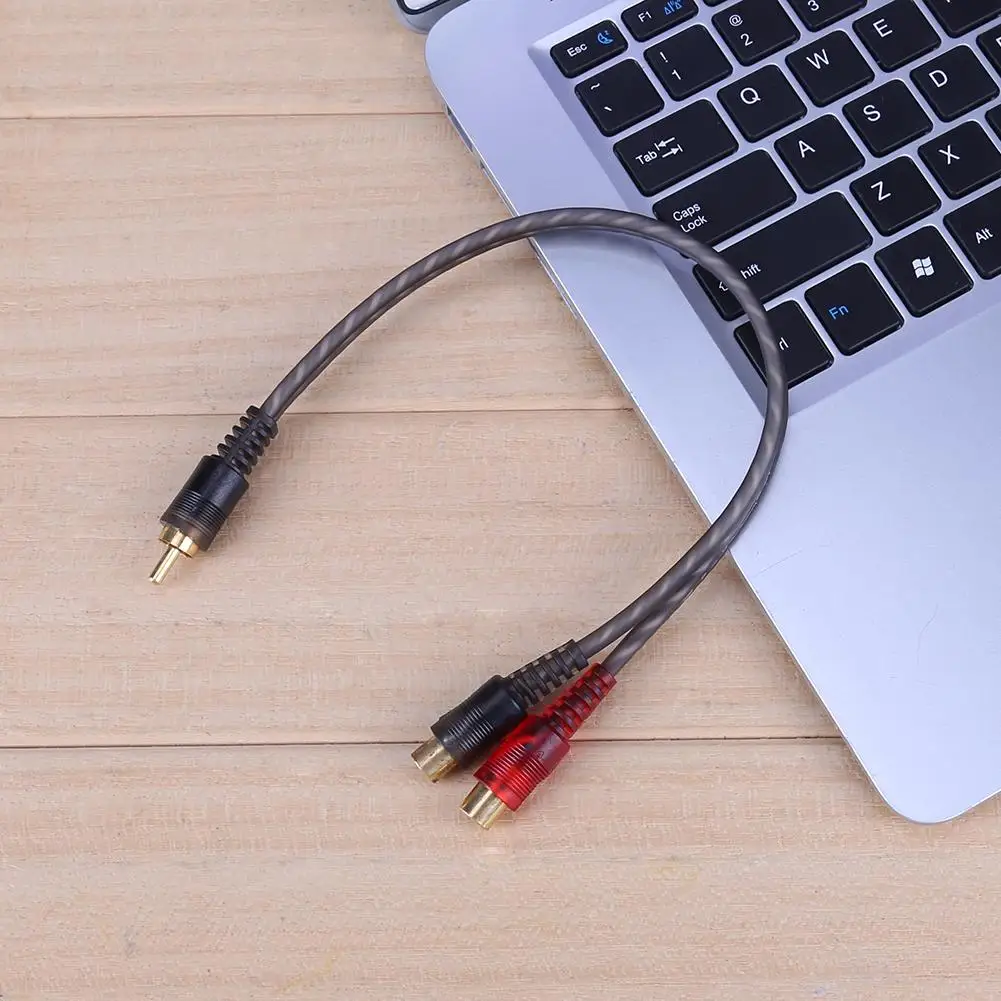 1 шт. 30 см RCA штекер на 2 разъем OFC разветвитель Кабель для автомобильной