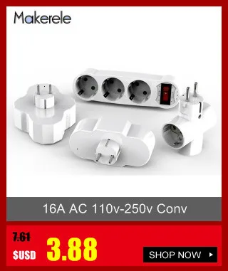 16A AC 110 v-250 v переходник для розетки ABS ЕС Стандартный стоячая Мощность конвертер разъема адаптера расширенный разъем Беспроводной