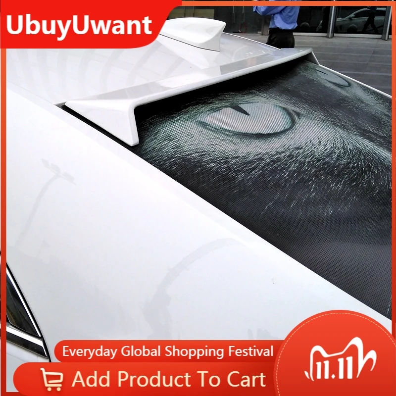 

For Cadillac ATS 2013 2014 2015 2016 Rear Roof Spoiler ABS Material Car Tail Wing Decoration For Cadillac ATS-L D3 Roof Spoiler