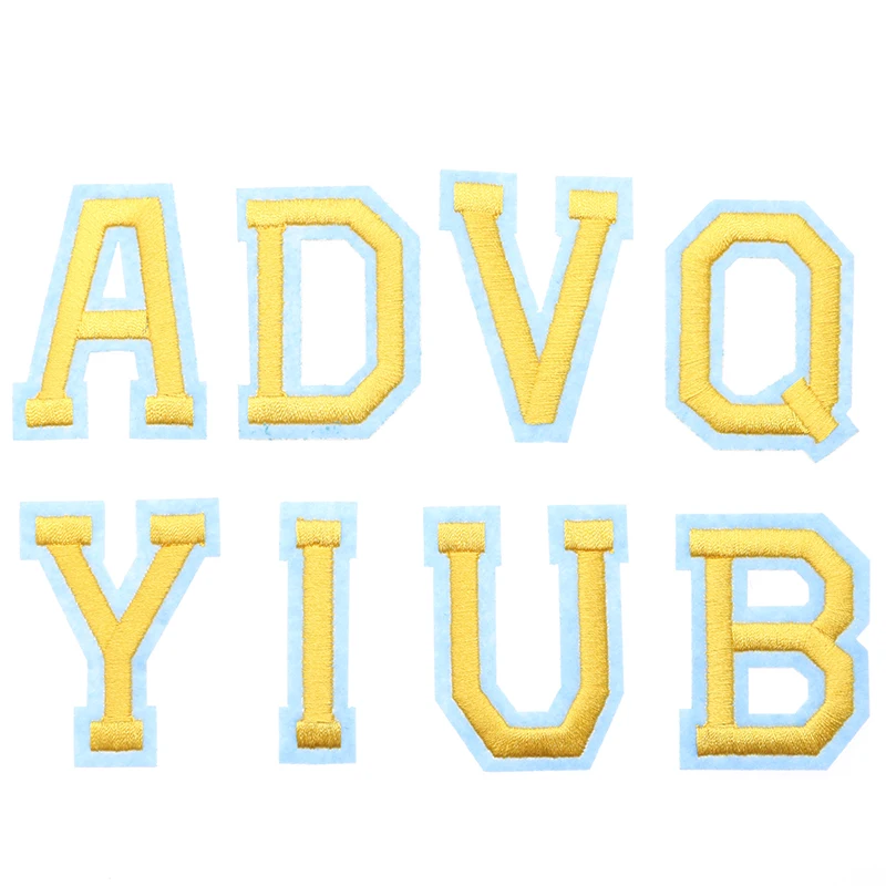 Клей с вышитыми полосками 26 букв английского алфавита модные гладильная патч