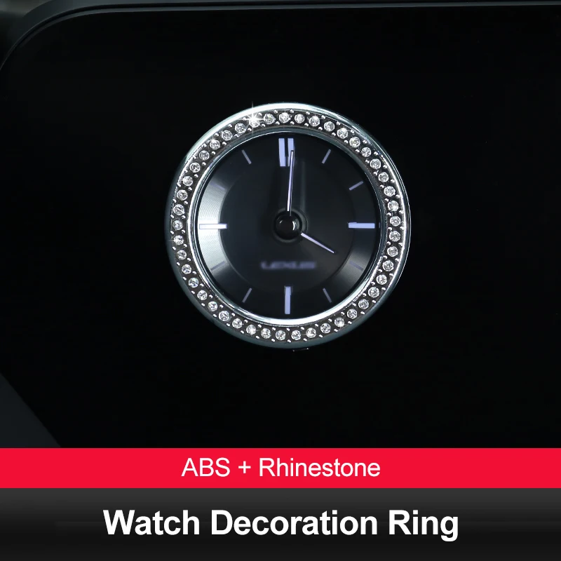QHCP автомобильные кварцевые часы декоративная наклейка кольцо крышка рамка круг