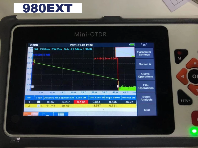 2022 100 км Мини Профессиональный отражатель для GPON EPON Live In-service Тестирование с OPM OLS VFL