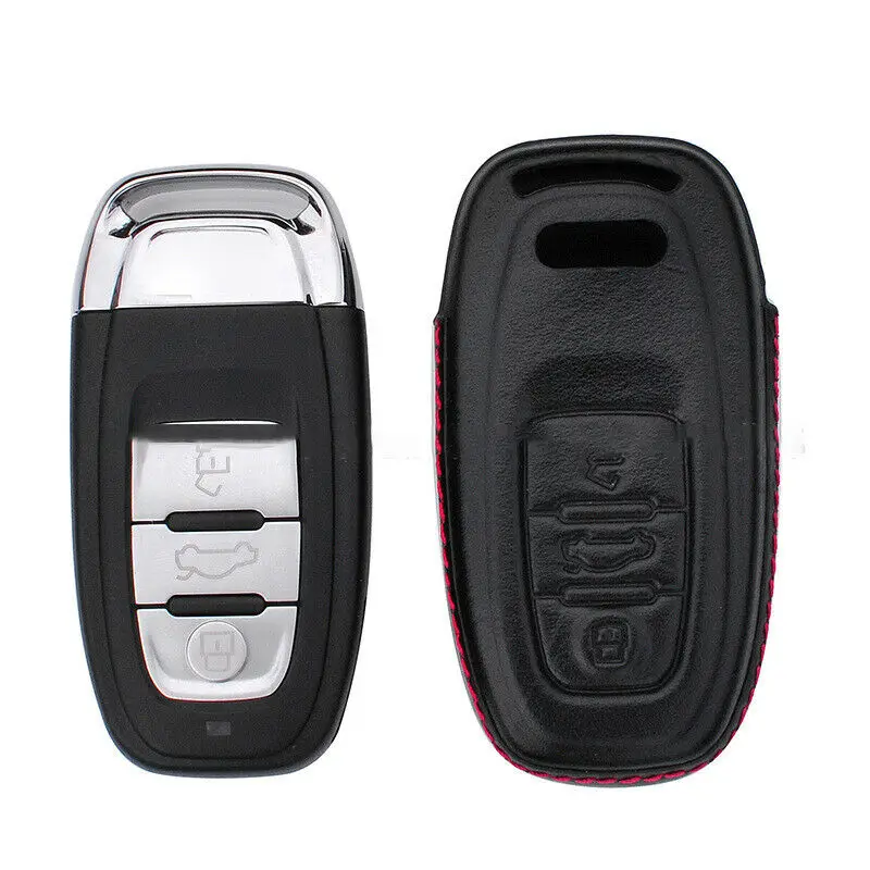 Чехол для автомобильного ключа из натуральной кожи Audi A5 A6 RS7 S5 Q5 Smart Key |