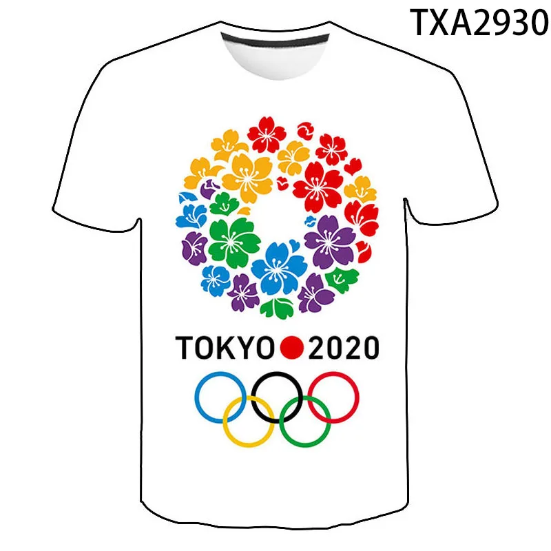 

2020 New Summer Casual Tokyo 2020 3D T shirt Men Women Children Fashion Streetwear Boy Girl Kids Printed T-shirt Tops Tee