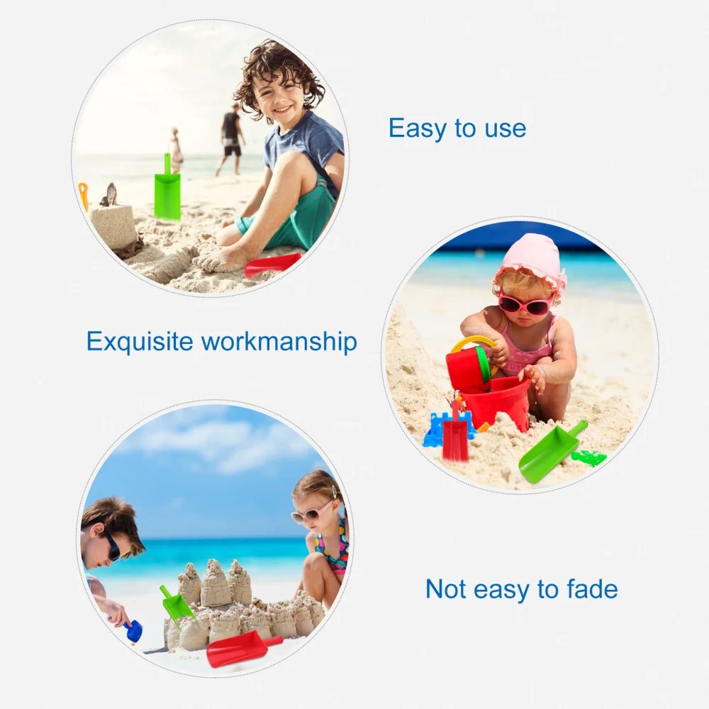 

2pcs Practical Beach Sand Shovels Sand Dredging Toys Funny Sand Tool Toys