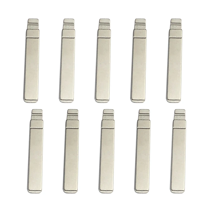 

beler Silver 10pcs 58# Uncut Flip KD Remote Lot Key Blade Blank Fit For Citroen Peugeot VA2