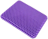 honeycomb gel cushion purple enhanced double layer non slip cushion for office chair sciatica and back pain relief gel cushion