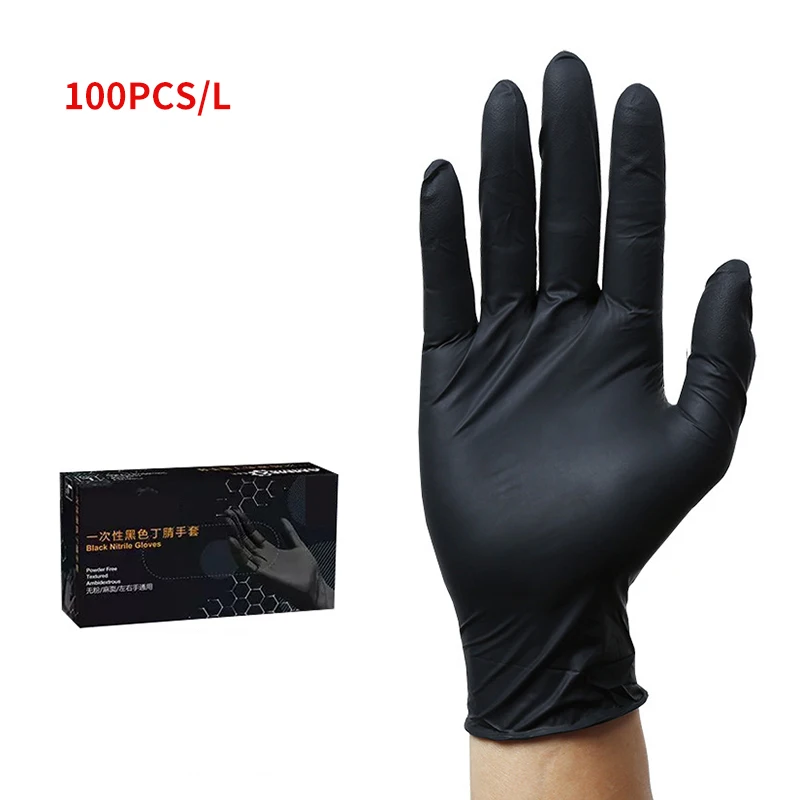 

100Pcs Disposable Gloves Latex Nitrile Rubber Household Dishwashing Gloves Work Garden Universal For Left And Right Hand Cover