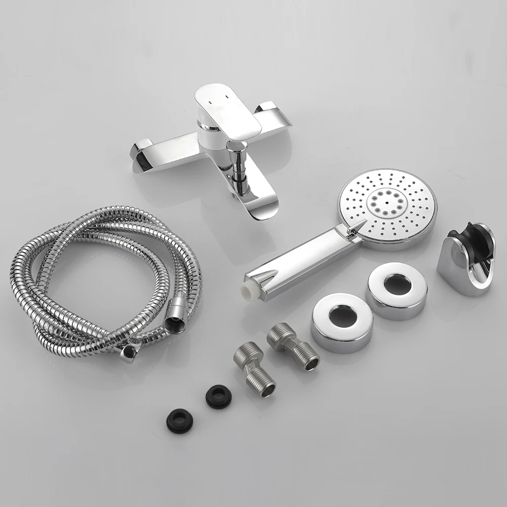 Смеситель для душа в ванную комнату настенный набор 2 функции горячего и