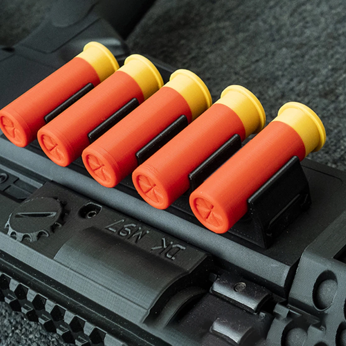 DIY DK декоративная Дротика Shell со слотом для M97 выпадающие водные гелевые бусинки бластер-черный+ оранжевый+ желтый