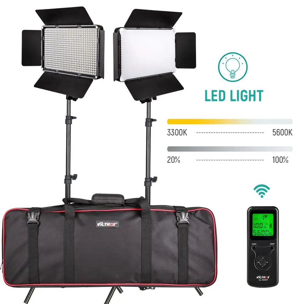 VILTROX VL D640T Светодиодная лампа для видеосъемки двухцветная с регулируемой