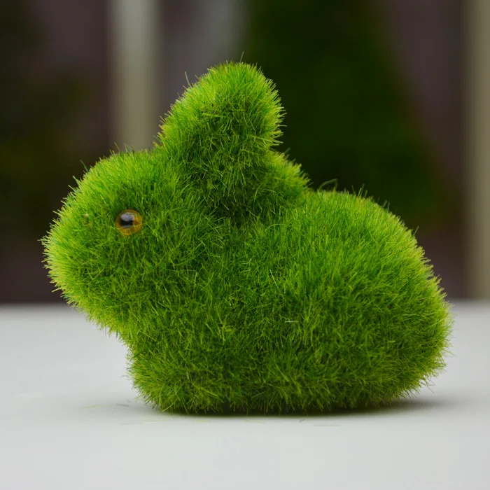 

1 PCs Simulation Rabbit Easter Figurine Resin Animal Toy mini Rabbit Doll Model Home Furniture for Easter Day Party Decor 7x8cm