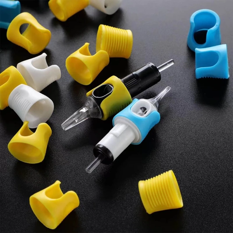 

60pcs/set Finger Ledge Silicone for Tattoo Cartridge Hold Firmly Finger Rest