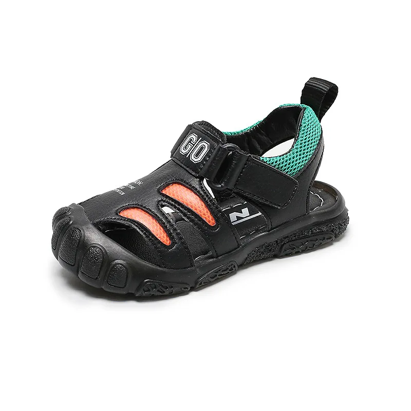 Детские сандалии на плоской подошве мягкие Нескользящие для мальчиков и девочек