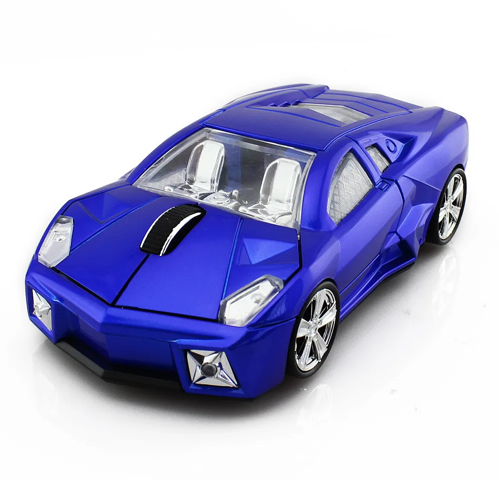 Only Blue Mouse CHYI спортивный автомобильный usb-ресивер Беспроводной Мыши оптическая компьютерная мышь 1600 dpi Мини 3D игровые мыши с Коврик Для Мыши для ПК ноутбук подарок - Цвет: Only Blue Mouse