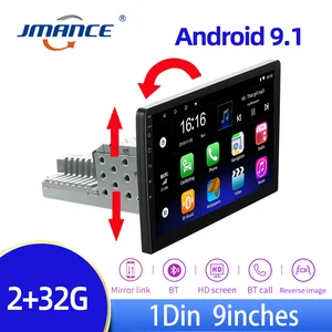 jmance android 9 1 1din quad core car gps navigation player 9 universa car radio wifi bluetooth mp5 1 din multimedia player free global shipping