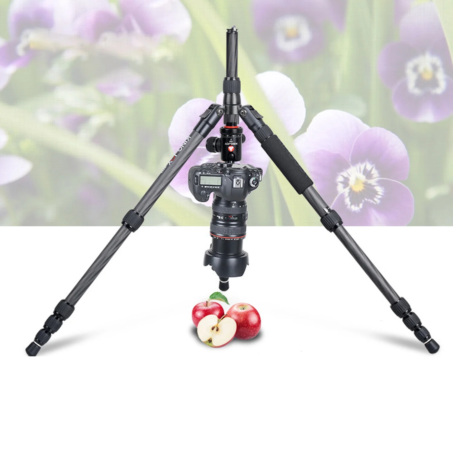 Штатив из углеродного волокна с панорамной шаровой головкой для камеры Nikon Canon Sony