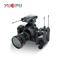 yuepu dual wireless lavalier microphone for phone camera mic audio interview recording surveillance video