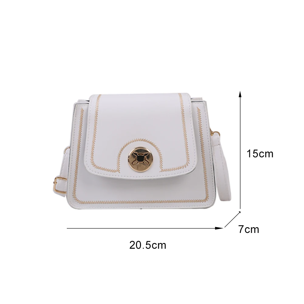 

Ins Hot Sale Women Shoulder Bags 2021 Contrast Color Pu Leather Crossbody Small Square Flap Bags Female Travel Bag Lock Purses