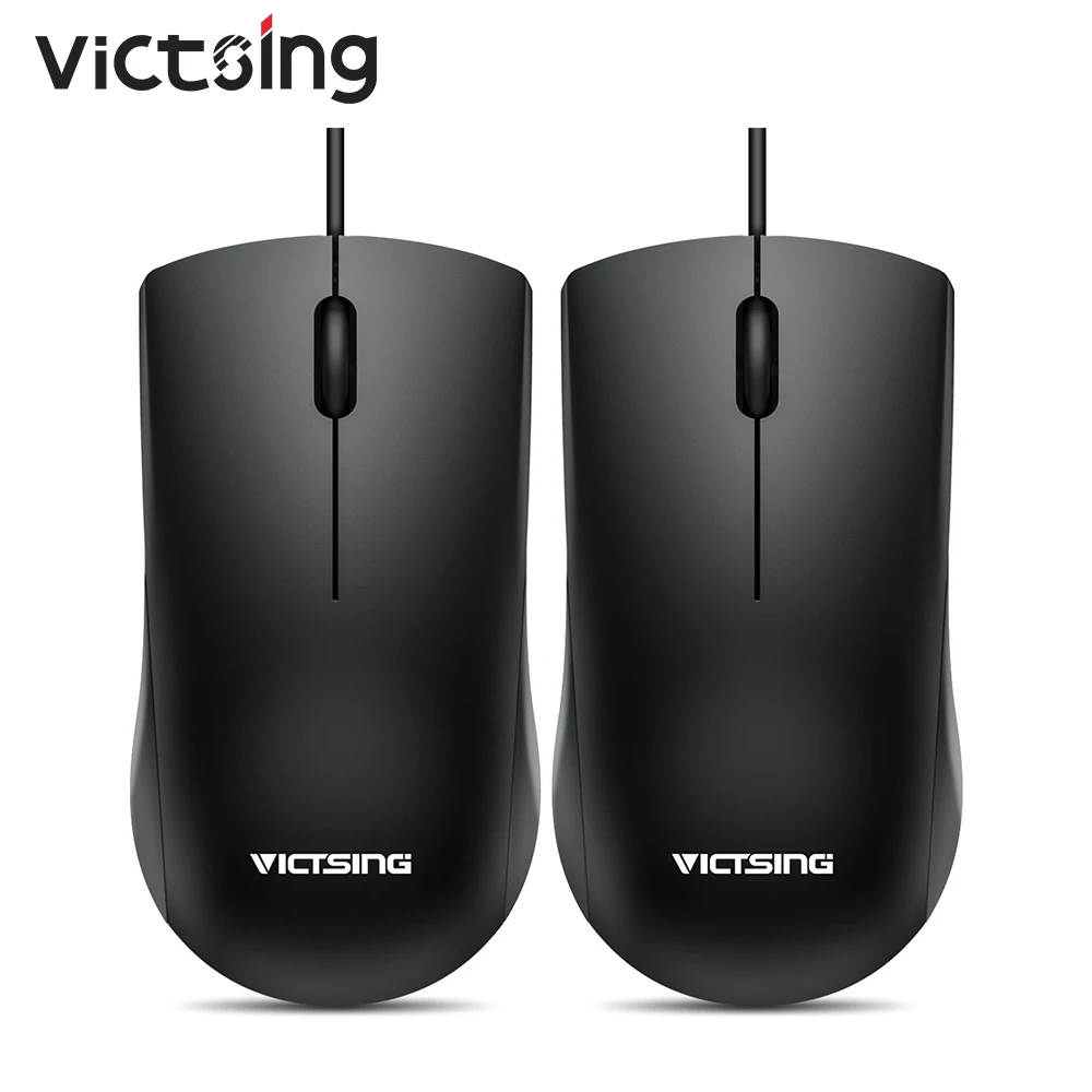Проводная мышь VicTsing PC242 с 3 кнопками эргономичная компьютерная для правой или