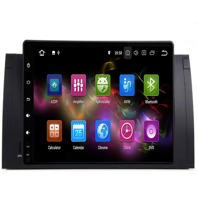 Автомобильный GPS навигатор DSP IPS Android 10 4G 8 CORE 64G для BMW X5 E53 2019 1999 E39 2006 1995 M5 радио