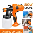 DOERSUPP 800 Вт Спрей пушка высокого Мощность Электрический Краски опрыскиватель 800 мл большой Ёмкость Аэрограф пистолет 4 сопла HVLP простое распыление