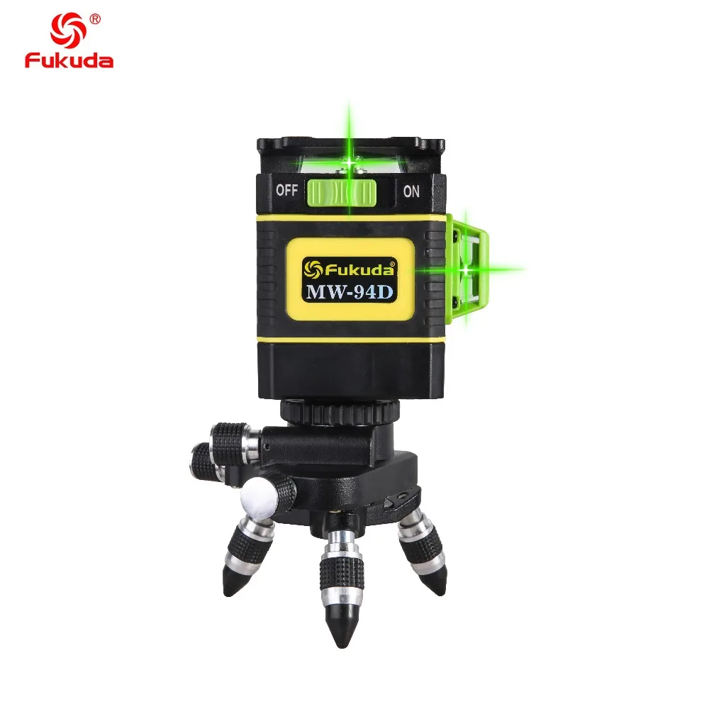 Лазерный уровень Fukuda самонивелирующийся 3d лазер с 12 линиями и горизонтальным