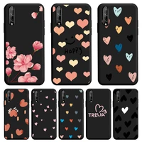 love shape tpu soft shell for huawei y8p 2020 case fashion personality fundas for huawei p smart s case personality tide cover