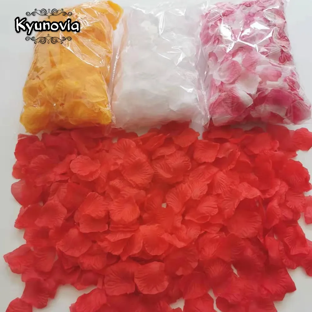 Отдельные лепестки Kyunovia по одному 500 шт. роз свадебное украшение искусственная