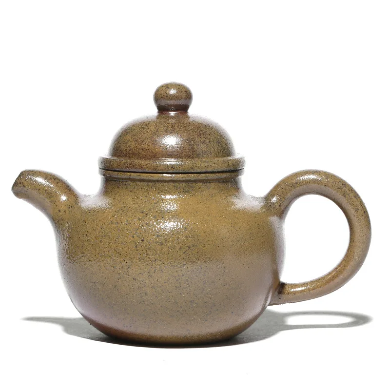 

High-temperature Clay Firewood Burning Ball Purple Clay Teapot Zisha Teapot Yixing Handmade Pot Kung-fu Teaware Purple Clay