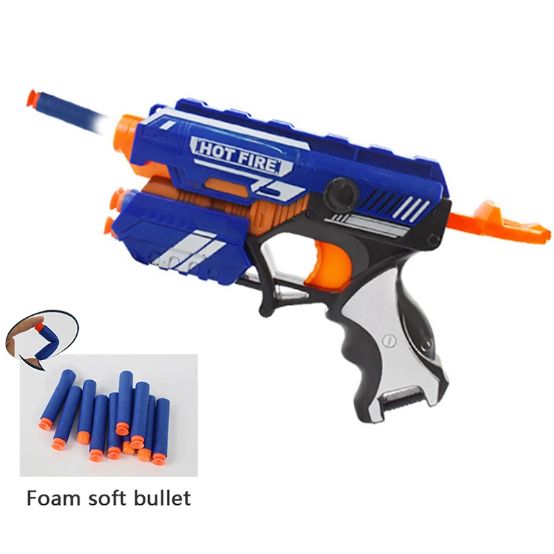 Мини-игрушечный пистолет ручной из мягкой пули сверхдальний военная модель