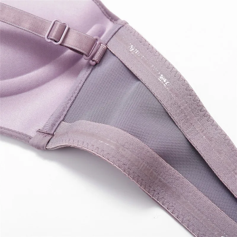 

Women Strapless Bra, Enhancement Bra, Sexy Lingerie, Invisible Front Closure Bras, A Cup BC Wedding Dress Underwear