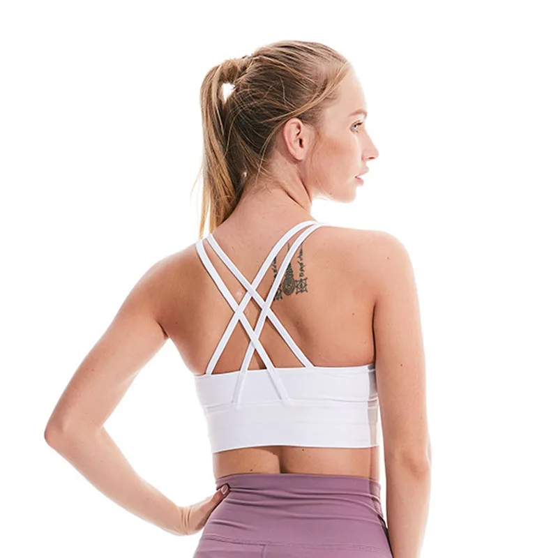 

Привлекательный спортивный бюстгальтер, Женский высокопрочный противоударный жилет для фитнеса и бега, Спортивное нижнее белье без колесиков, женский жилет для йоги