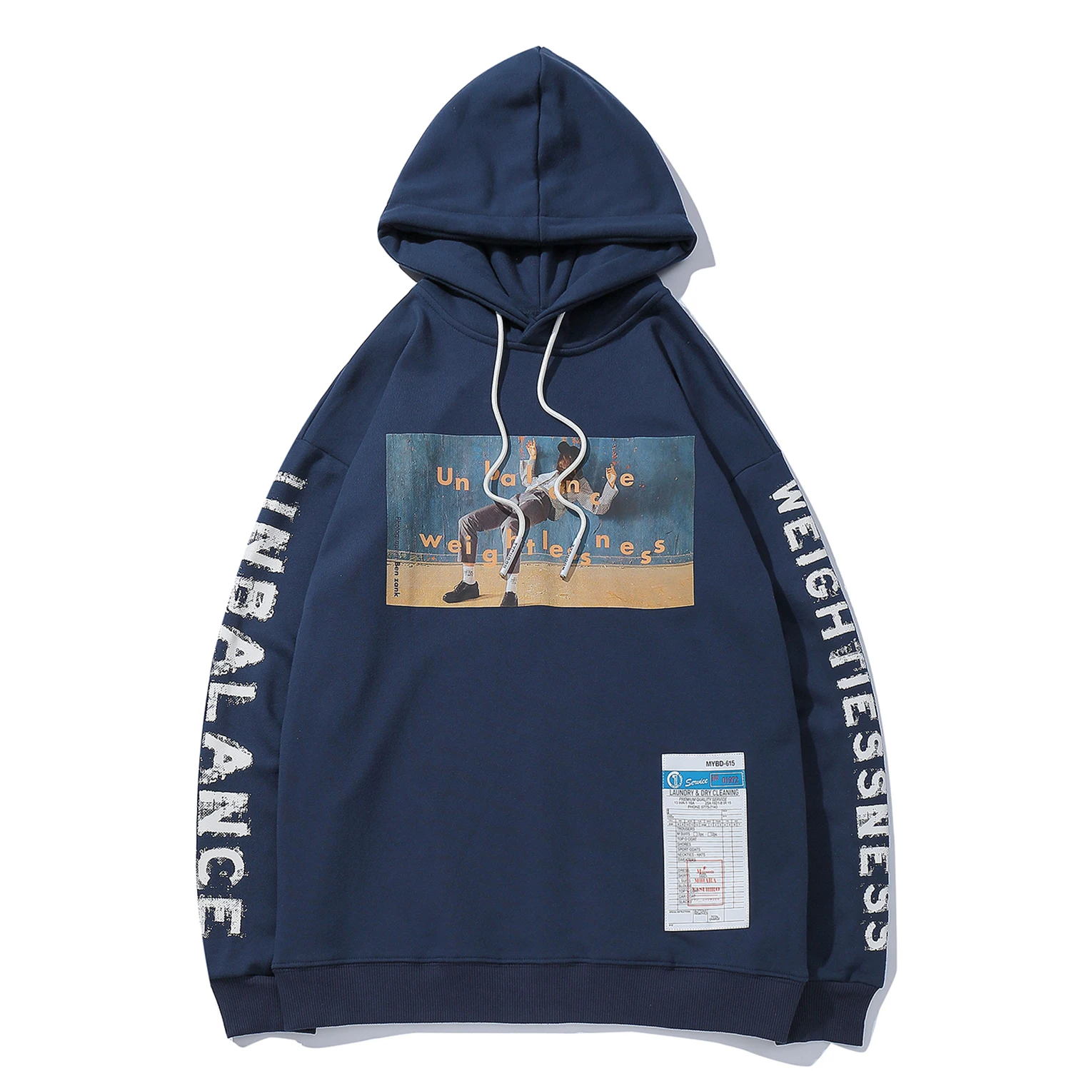 Модные мужские толстовки с капюшоном буквенным принтом Уличная одежда в стиле